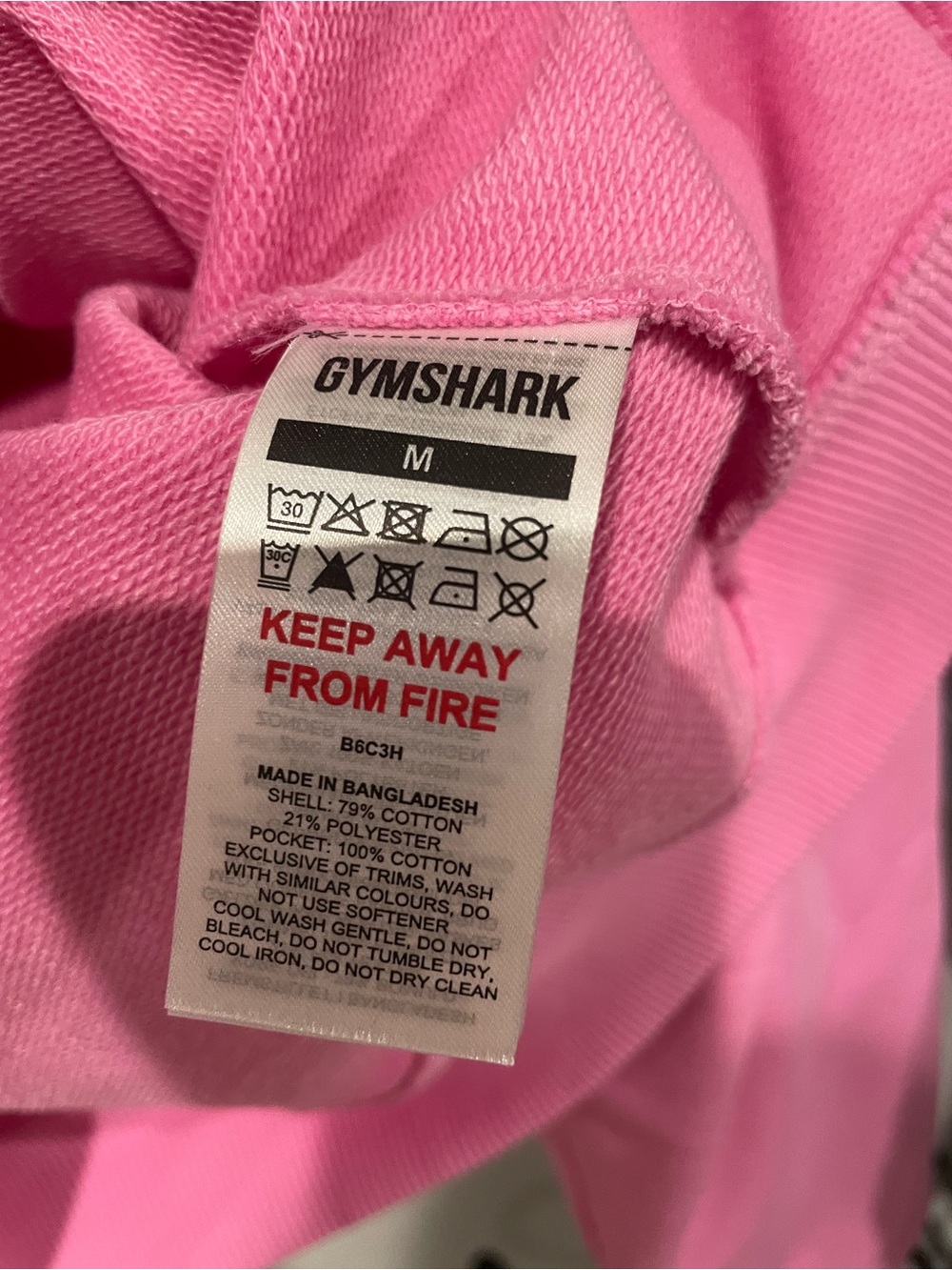NWT! GYMSHARK Bratz Script Embroidery Full Zip Jacket in Focus Pink size Medium - Picture 9 of 13